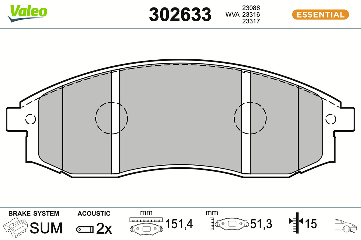 BRAKE PADS FIRST MITSUBISHI L200 FR